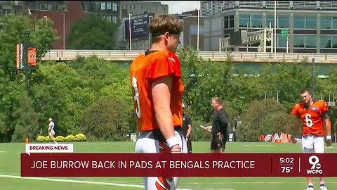 Joe Burrow returns to Bengals practice for first time after injury