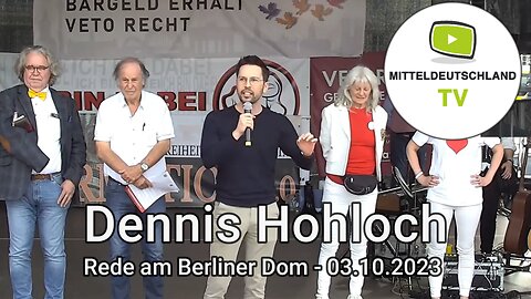 Dennis Hohloch - Rede am Berliner Dom - 03.10.2023