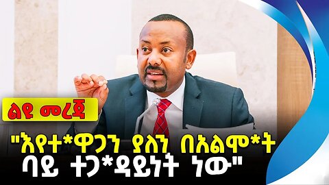 "እየተ*ዋጋን ያለን በአልሞ*ት ባይ ተጋ*ዳይነት ነው" | ethiopia | addis ababa | amhara | oromo