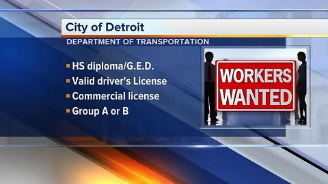 City of Detroit hiring DDOT bus drivers