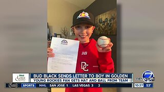 Colorado Rockies manager sends letter to injured boy in Golden