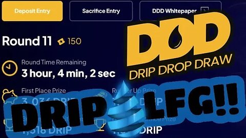 DDD (Drip-Drop-Drop) Is LIVE | Win A Maxed Wallet For Just $1 DOLLAR!! 🤩 | DRIP = Passive Income 👑
