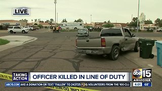 Officer dies after being hit by vehicle in west Phoenix