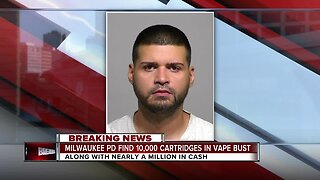 Milwaukee Police find nearly 13,000 cartridges in vape bust