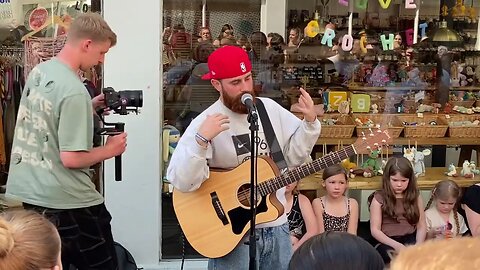 See Me -Sam Tompkins, playing his brand new song! Back to his root, busking!