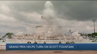 James Scott Memorial Fountain on Belle Isle turned on for 1st time this year