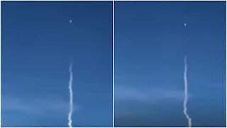 Delta passagerer filmede affyringen af Falcon Heavy raketten