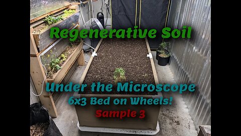 6x3 Soil Bed on Wheels, Sample 3! Just added Rootwise!