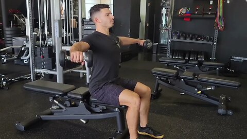 Seated Dumbbell Lateral Raises