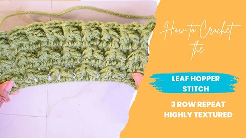 How to Crochet the Leafhopper Stitch