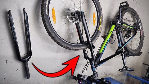 Preparing your bike for winter. Replacing a rigid fork on a bicycle