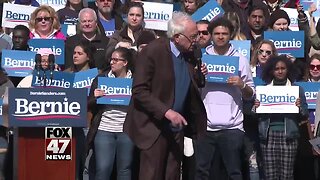 Bernie Sanders stops in Grand Rapids ahead of Tuesday's Michigan Primary