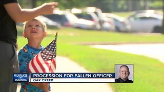 Community gathers along procession route for fallen MPD officer