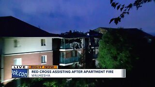 Red Cross assisting after apartment fire in Waukesha