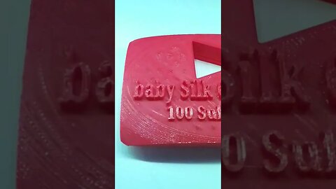 3D Printed Youtube Play Button! (Thanks for 100 subs!)