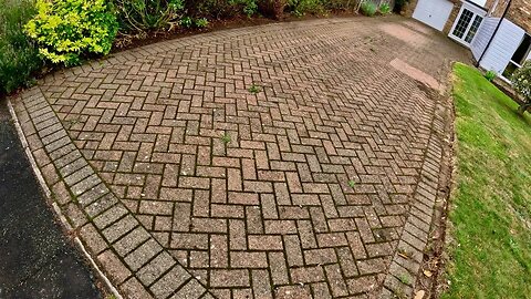 Driveway & Patio Had Become An Ugly, Filthy Eyesore / Satisfying Pressure Washing Restoration
