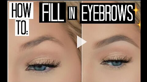How to Fill in Your Eyebrows for Beginners | How to Shape your Eyebrows with Makeup