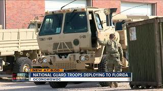 Wisconsin National Guard troops deploy for Irma relief