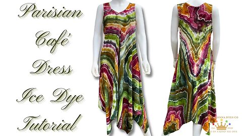 Tie-Dye Designs: Parisian Cafe' Dress Geode Ice Dye