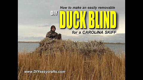 How to make a Removable Duck Blind for a Carolina Skiff