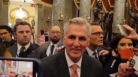 Kevin McCarthy Mini Press Conference After Losing 11th Round Vote