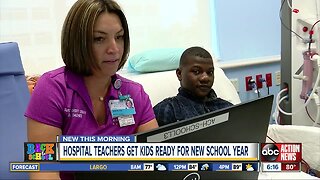 Teachers at St. Pete hospital getting kids ready for school year