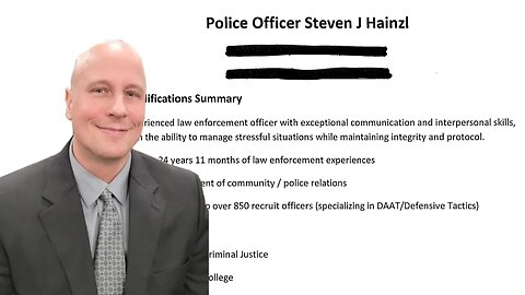 Steve Heinzl Police Chief of Amery, Wisconsin's Resume - Public Records Request for Resume