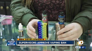 San Diego Supervisors approve vaping ban