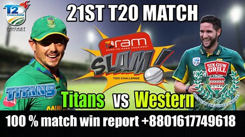 CSA T20 Live Streaming, CSA T20 Live, Titans vs Western Province Live, live cricket match today