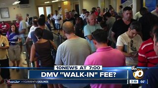 $15 fee for walking into the DMV?