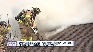 60 families question what's next after fire rips through apartment