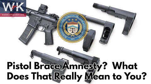 Pistol Brace Amnesty What Does That Really Mean to You?