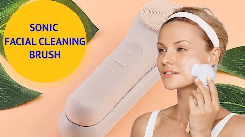 Silicone Face Cleansing Brush with Heating Function #CloudFactory_Sonic Facial_Cleansing_Brush