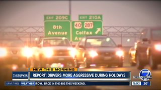 Report: Drivers more aggressive during holidays