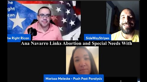 Ana Navarro Links Abortion and Special Needs With Sideway Stripes & Push Past Paralysis