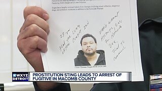 Prostitution sting leads to arrest of fugitive in Macomb County