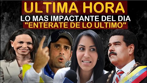🔴SUCEDIO HOY! URGENTE HACE UNAS HORAS! LO MAS IMPACTANTE DE DIA - NOTICIAS VENEZUELA HOY