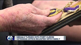 Medals turned into Port Huron veterans office reunited with family