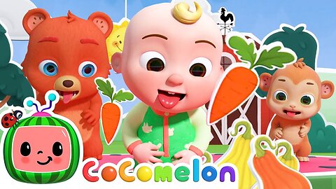 Yes Yes Vegetables (with Baby Animals) | CoComelon Nursery Rhymes & Kids Songs