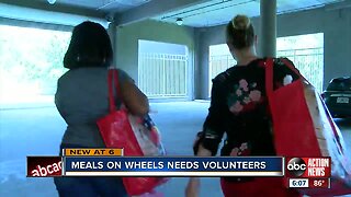 Meals On Wheels in need of volunteers in Pinellas County to deliver meals to home-bound seniors