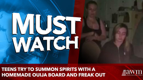 Teens try to summon spirits with a homemade ouija board and freak out