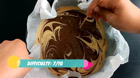 Marbled chocolate and vanilla cake recipe