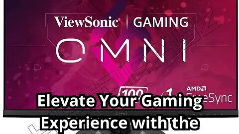 Elevate Your Gaming Experience with the ViewSonic OMNI VX2716 Gaming Monitor!