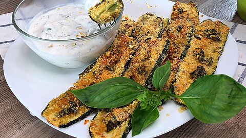 I stop frying the zucchini Tender zucchini in the oven