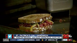Foodie Friday: St. Patrick's Day sandwich at Temblor Brewing