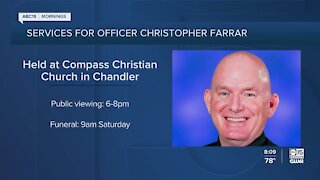 Services begin for fallen Chandler Officer Christopher Farrar