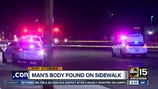 Man found shot to death at Phoenix roadway