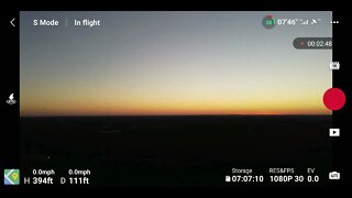 Drone Plane Landing and Sunset Long Island NY