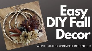 How to Make a Pumpkin Wreath | Fall Trends | Fall Wreath | How to Decorate for Fall | DIY Pumpkin