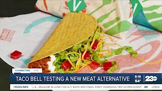 Taco Bell testing a new meat alternative